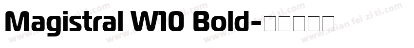 Magistral W10 Bold字体转换